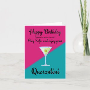 Birthday Card Quarantine Humour during coronaviris
