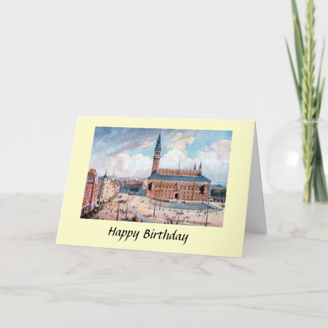 Birthday Card - Rådhuspladsen, Copenhagen (Front)