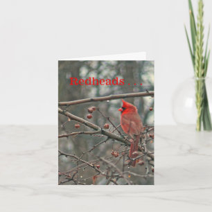 birthday card, "REDHEADS ARE SPECIAL AND UNIQUE Card