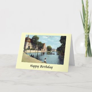 Birthday Card - River Ouse at Ely, Cambridgeshire