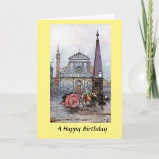Birthday Card - Santa Maria Novella, Firenze