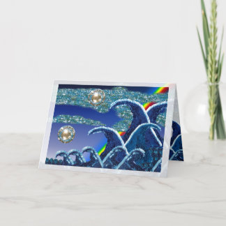 Birthday Card | Sequin Waves | Seascape