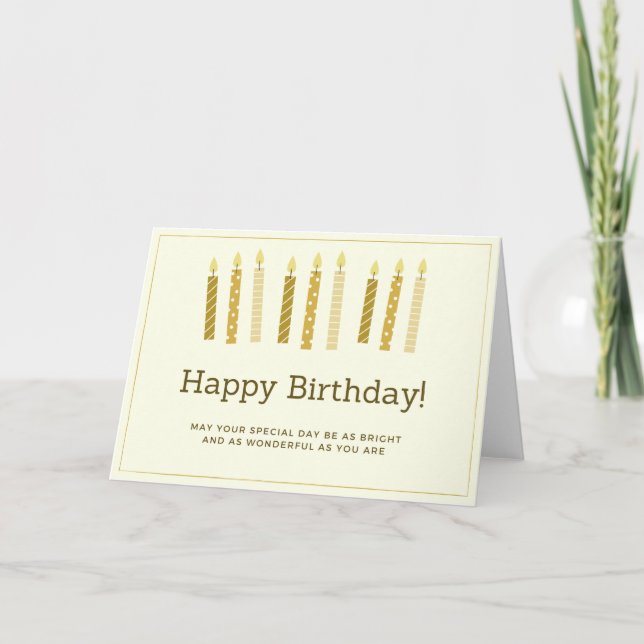 Birthday Card - Simplicity (Front)