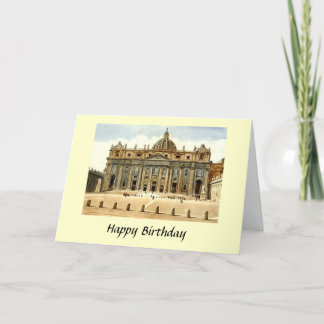 Birthday Card - St Peter's, Rome