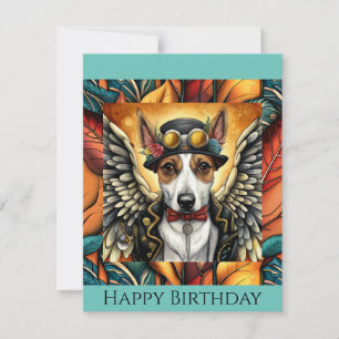 Birthday card steampunk dog birthday card
