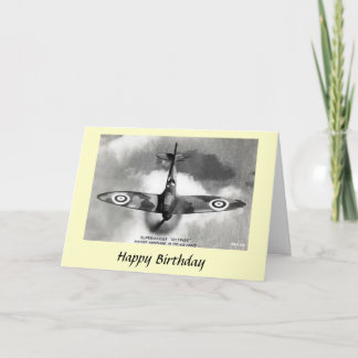 Birthday Card - Supermarine Spitfire