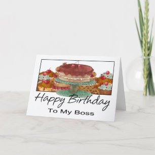 Birthday Card - To My Boss - Business Birthday Car