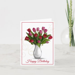 Birthday Card -Tulips