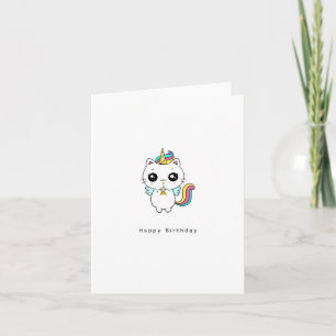Birthday card, unicorn birthday card, cute card