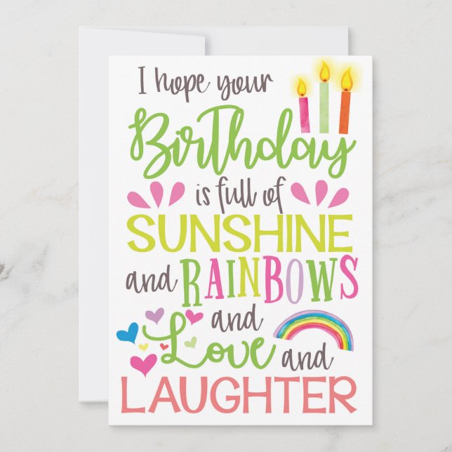 Birthday Card Very Happy Birthday (Front)