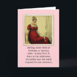 Birthday Card Vintage Ackerman Lady Humour<br><div class="desc">Vintage Ackerman 1800's fashion plate woman reminder for your friend that birthdays are celebrations about them,  not a time to feel sad about getting older. Original concept by Angela Castillo.</div>