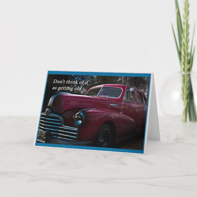 Birthday Card vintage car (Front)
