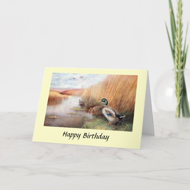 Birthday Card - Wild Duck (Front)