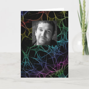 Birthday card with abstract design