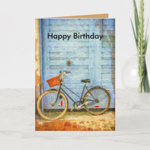 Birthday Card with Bicycle