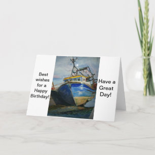 Birthday Card with Boat