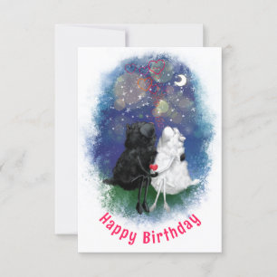 Birthday Card with Couple Lambs Love - Funny