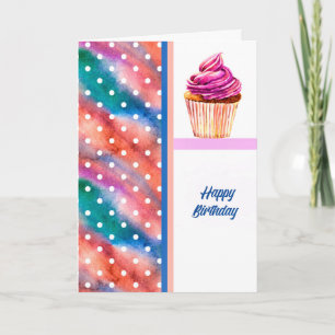 Birthday Card with Cupcake