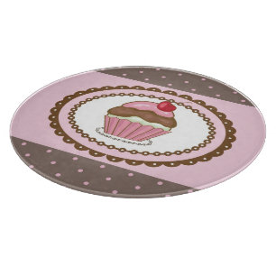 Birthday card with cupcake cutting board