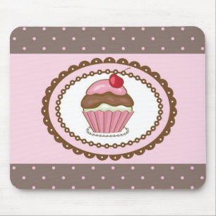 Birthday card with cupcake mouse mat