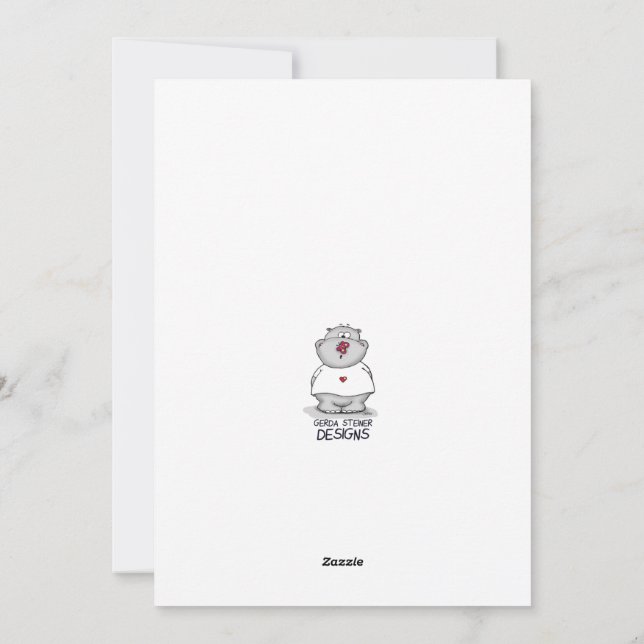 Birthday Card with Dog on Scooter (Back)