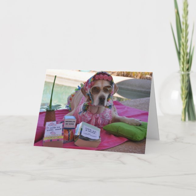 Birthday card with dog photo (Front)