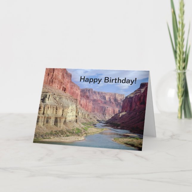 Birthday card with Grand Canyon joke (Front)