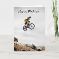 Birthday Card: With Guy doing Bike Trick