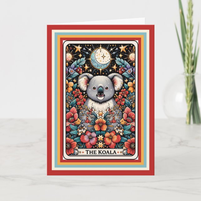 Birthday Card with Koala to Send You Peace (Front)