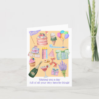 Birthday Card - Your Favourite Things
