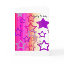Birthday Card - You're a Star! (Pink, Purple)