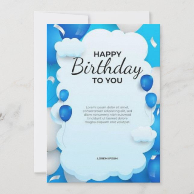 Birthday cards  (Front)
