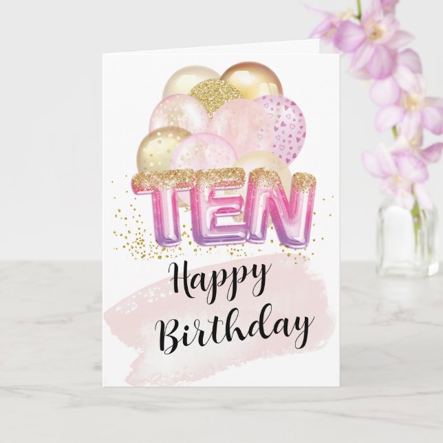 Birthday Cards for 10 Year Old Girl (Orchid)
