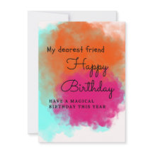 Birthday cards for children with unicorn