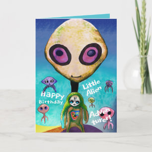 Birthday Cards for Kids Who Love The aliens most