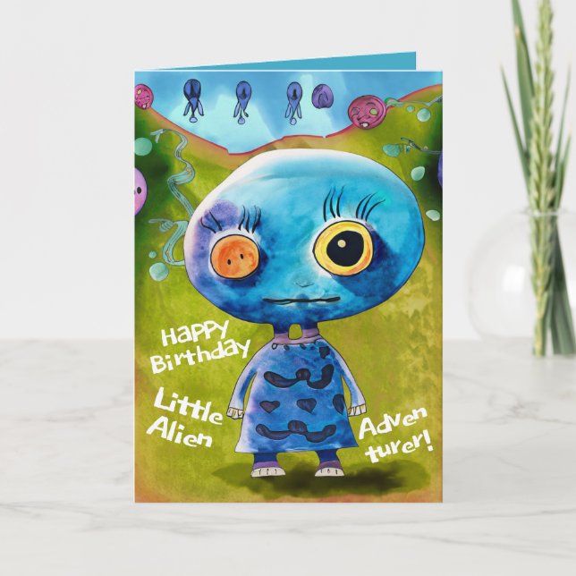 Birthday Cards for Kids Who Love The Aliens Most (Front)
