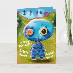 Birthday Cards for Kids Who Love The Aliens Most