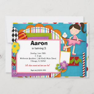 Birthday Carnival Invitation