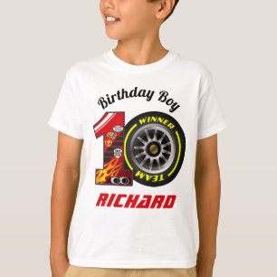 Birthday cars 10, Racing Birthday Tenth T-Shirt
