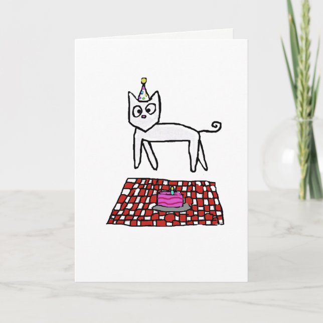 Birthday Cat Card (Front)