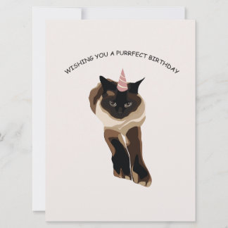 Birthday cat card