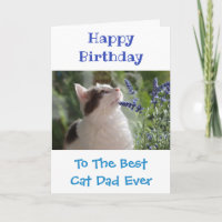 Birthday Cat Dad World's Best Ever Pet Photo