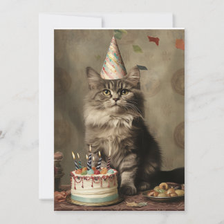 Birthday Cat Invitation