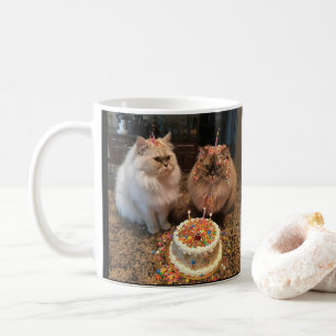 Birthday Cat Mug Let’s Celebrate with a Cute Kitty