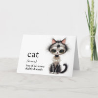 Birthday Cat With Pearl Necklace 