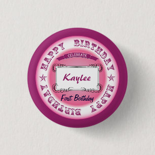 Birthday Celebration 3 Cm Round Badge