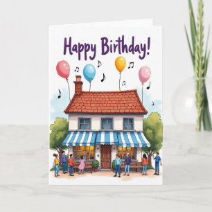 Birthday Celebration Building Card