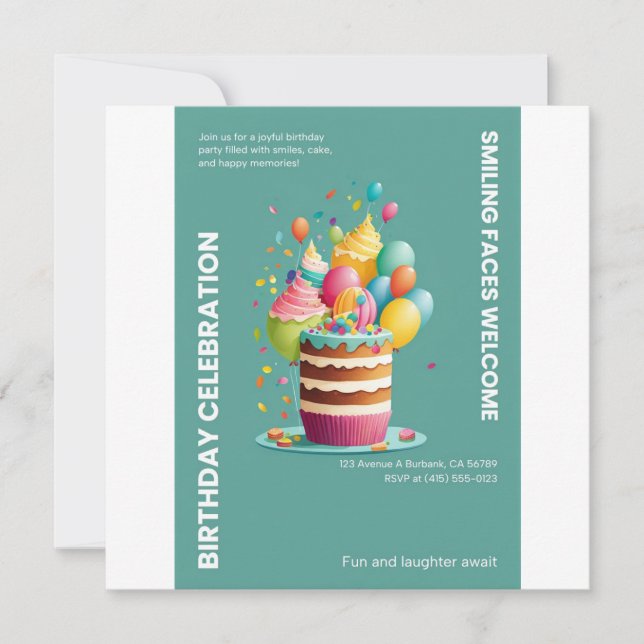 BIRTHDAY CELEBRATION CARD (Front)