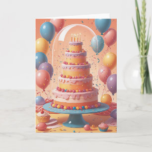Birthday Celebration in Full Bloom Card