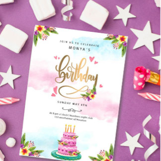 Birthday Celebration Invitation